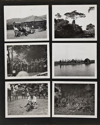 (AFRICAN SAFARI) A personal album from a Mrs. Sturges trip to the Congo and Uganda with approximately 140 images.